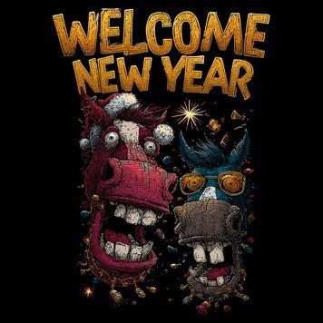 ПринтWelcome, New Year! PRT-B-0593 фото