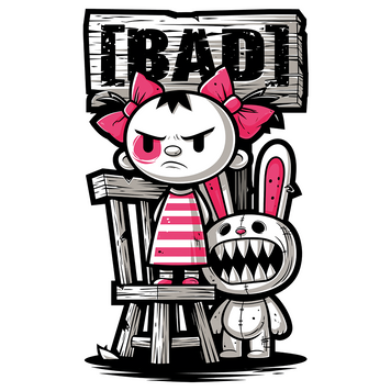 ПринтКрута Мала. BAD GIRL PRT-W-0676 фото