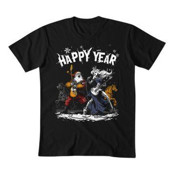 Футболка класична чоловіча/унісексRock Happy New Year BRT-36200 фото