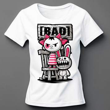 Футболка класична жіночаКрута Мала. BAD GIRL BRT-38948 фото