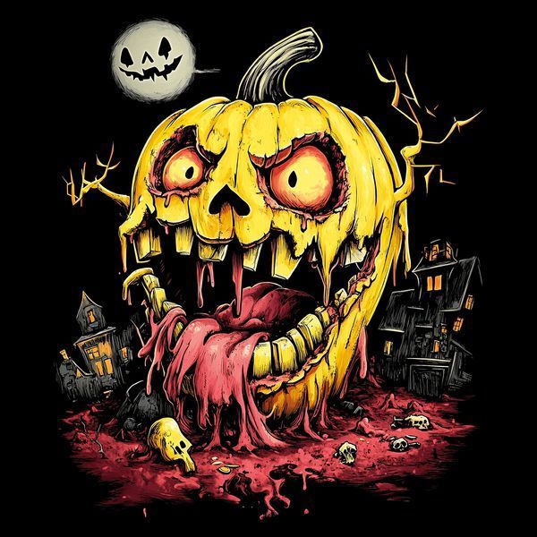 Худі класичне демісезонГарбузовий жах BRT-18515 фото