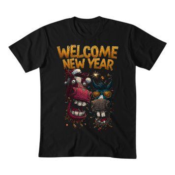 Футболка класична чоловіча/унісексWelcome, New Year! BRT-36528 фото