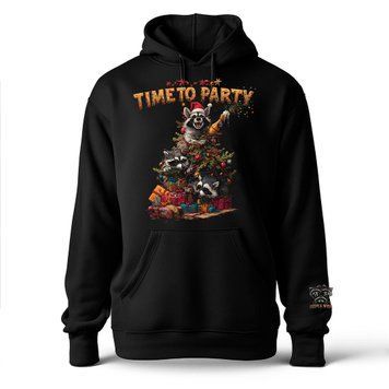 Худі люкс класичне флісТріо Єнотів Time To Party BRT-36109 фото