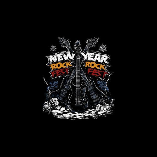 ПринтRock Happy New Year PRT-B-0585 фото