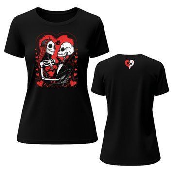 Футболка класична жіночаПара Скелетів Вічні Обійми BRT-610 фото