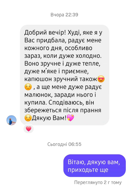 Фотовідгук клієнта про принт кошеня від baseartua