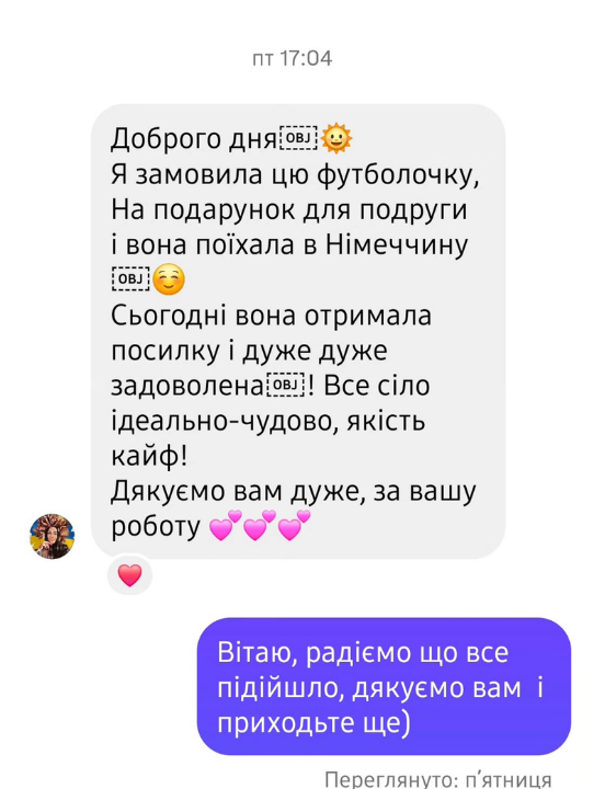 Фотовідгук клієнта про футболку Baseartua від baseartua